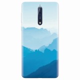 Husa silicon pentru Nokia 8, Blue Mountain Crests