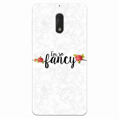 Husa silicon pentru Nokia 6, Im So Fancy Floral foto