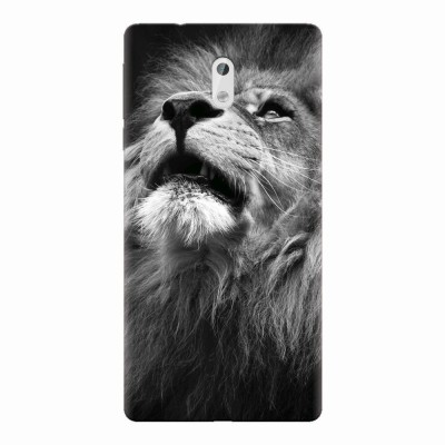 Husa silicon pentru Nokia 3, Majestic Lion Portrait foto