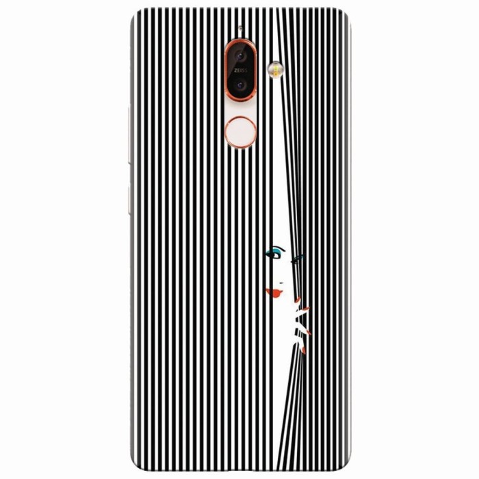 Husa silicon pentru Nokia 7 Plus, Stripe