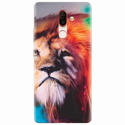 Husa silicon pentru Nokia 7 Plus, Awesome Art Of Lion foto