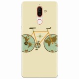 Husa silicon pentru Nokia 7 Plus, Retro Bicycle Illustration