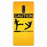 Husa silicon pentru Nokia 6, This Is Sparta Funny Illustration