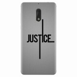 Husa silicon pentru Nokia 6, Amir Justice Minimalistic Nubheebuccus Text