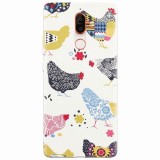 Husa silicon pentru Nokia 7 Plus, Chickens
