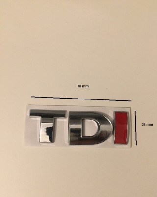 Emblema TDI i ROSU foto