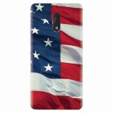 Husa silicon pentru Nokia 6, American Flag Illustration