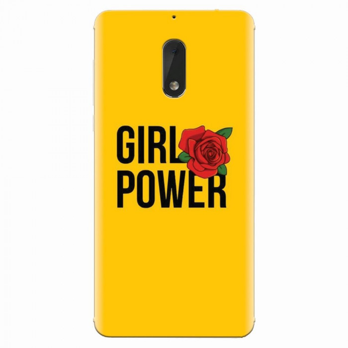 Husa silicon pentru Nokia 6, Girl Power