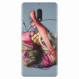 Husa silicon pentru Nokia 6, Beautiful Hand Art