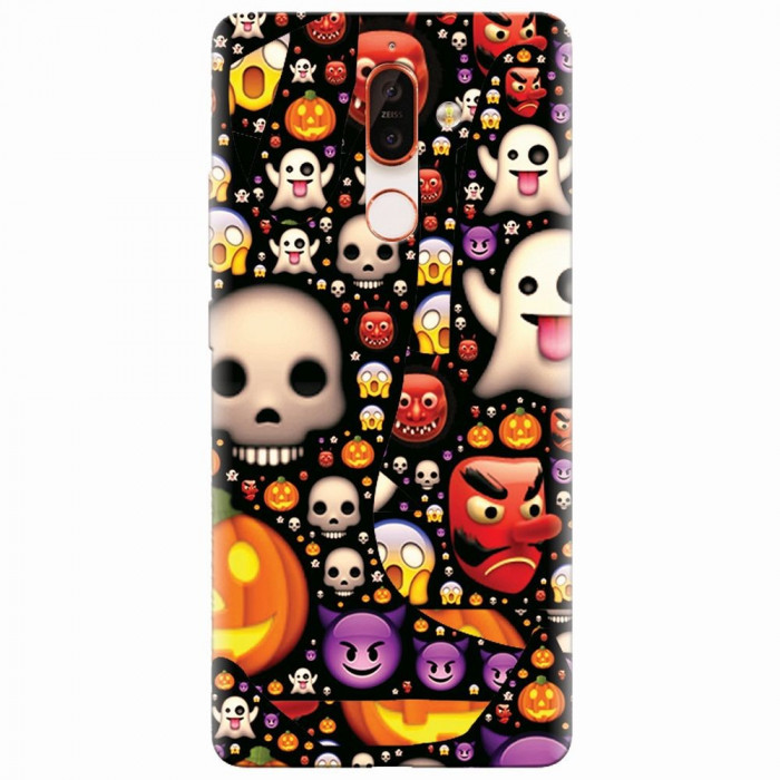 Husa silicon pentru Nokia 7 Plus, Emoji Mess