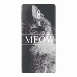 Husa silicon pentru Nokia 3, Meow Cute Cat