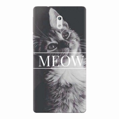 Husa silicon pentru Nokia 3, Meow Cute Cat foto