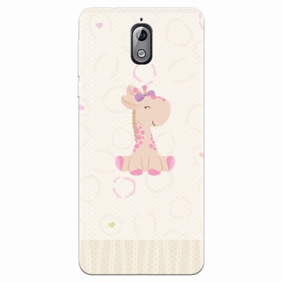 Husa silicon pentru Nokia 3.1, Giraffe Cute foto
