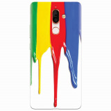 Husa silicon pentru Nokia 7 Plus, Dripping Colorful Paint