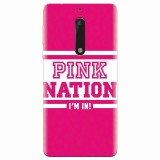 Husa silicon pentru Nokia 5, Pink Nation