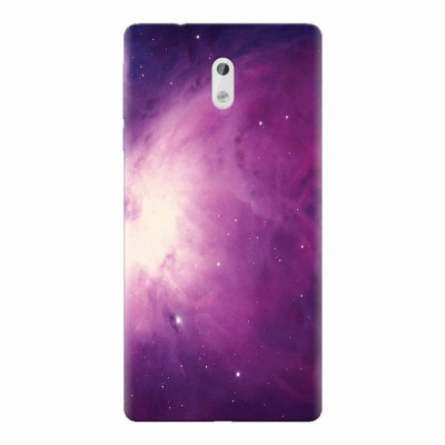 Husa silicon pentru Nokia 3, Purple Supernova Nebula Explosion foto