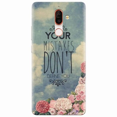 Husa silicon pentru Nokia 7 Plus, Your Mistakes Dont Define You foto