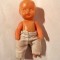 Papusa / papusica bebelus Aradeanca, anii 70, 11 cm, plastic cu cauciuc