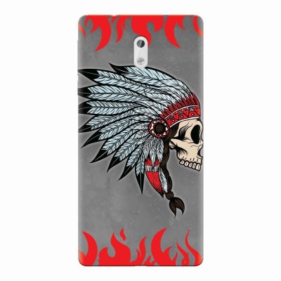 Husa silicon pentru Nokia 3, Indian Skull foto