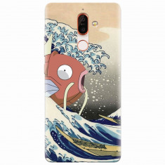 Husa silicon pentru Nokia 7 Plus, Great Wave Fish