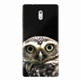 Husa silicon pentru Nokia 3, Owl In The Dark