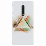 Husa silicon pentru Nokia 5, Abstract Grunge Light Triangle