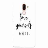 Husa silicon pentru Nokia 7 Plus, Love Yourself More
