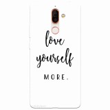 Husa silicon pentru Nokia 7 Plus, Love Yourself More