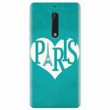 Husa silicon pentru Nokia 5, I Love Paris