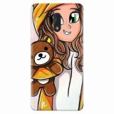 Husa silicon pentru Nokia 6, Girl With Little Bear