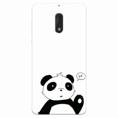 Husa silicon pentru Nokia 6, Panda Cellphone foto