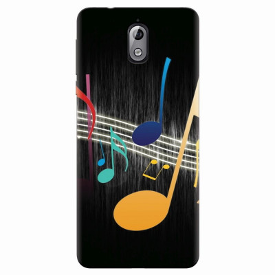 Husa silicon pentru Nokia 3.1, Colorful Music foto