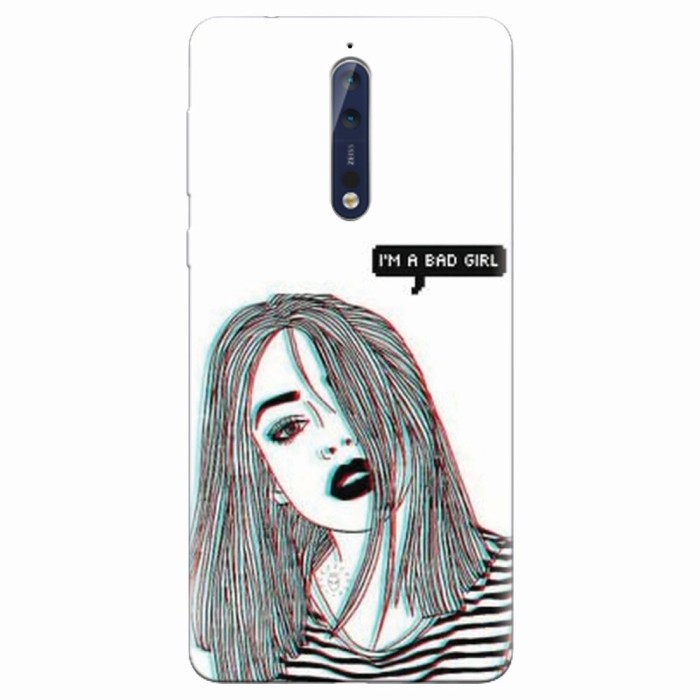 Husa silicon pentru Nokia 8, Im A Bad Girl