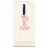 Husa silicon pentru Nokia 8, Giraffe Cute