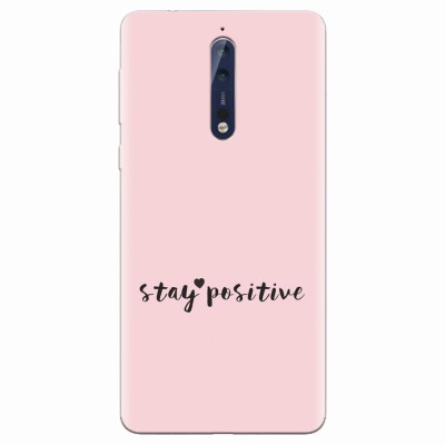 Husa silicon pentru Nokia 8, Stay Positive foto