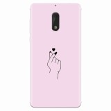 Husa silicon pentru Nokia 6, Simple Love