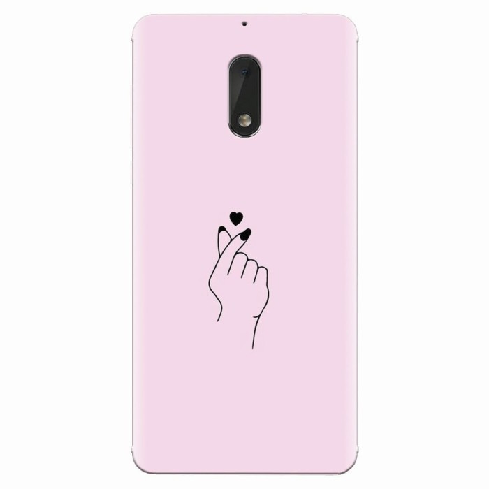 Husa silicon pentru Nokia 6, Simple Love