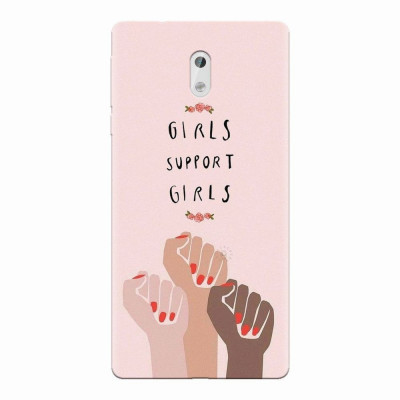 Husa silicon pentru Nokia 3, Girls Supportgirls foto