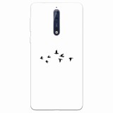 Husa silicon pentru Nokia 8, Birds