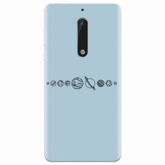 Husa silicon pentru Nokia 5, Planets