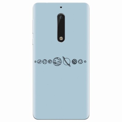 Husa silicon pentru Nokia 5, Planets foto