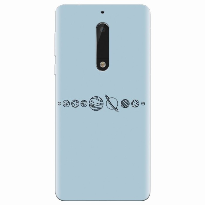 Husa silicon pentru Nokia 5, Planets