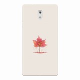 Husa silicon pentru Nokia 3, Autumn Tree Leaf Shape Illustration