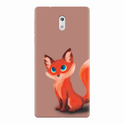 Husa silicon pentru Nokia 3, Fox Cartoon Animal And foto