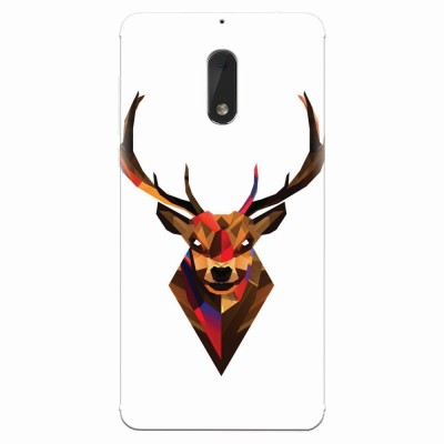 Husa silicon pentru Nokia 6, Geometric Tibetan Antelope foto