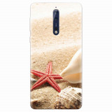 Husa silicon pentru Nokia 8, Beach Shells And Starfish