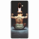 Husa silicon pentru Nokia 7 Plus, Body Builder Cute Baby Tattoo