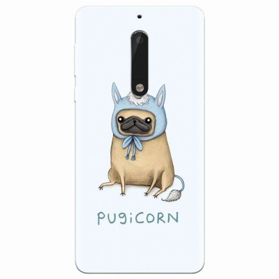 Husa silicon pentru Nokia 5, Pugicorn foto