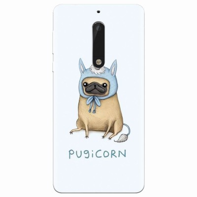 Husa silicon pentru Nokia 5, Pugicorn foto