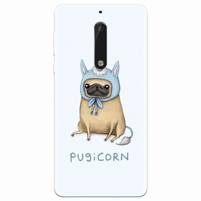 Husa silicon pentru Nokia 5, Pugicorn